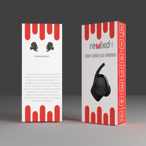 Packaging design for wireless earbuds