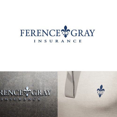 Create the next logo and business card for Ference-Gray Insurance