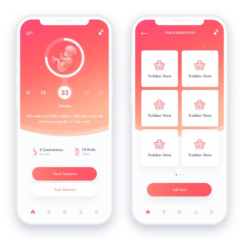 Pregnancy app design