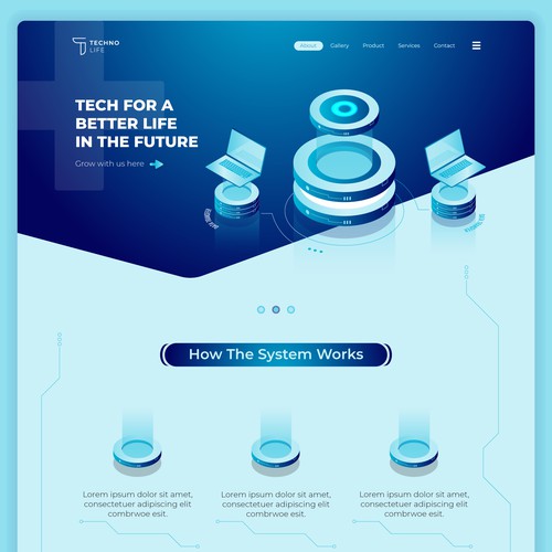 Isometric Web Design 