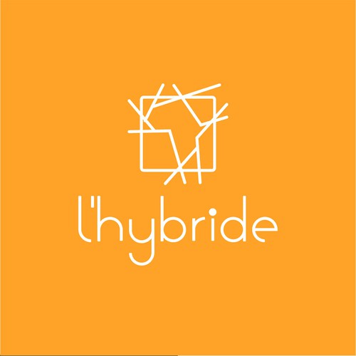 Simple Logo for L'hybride Restaurant