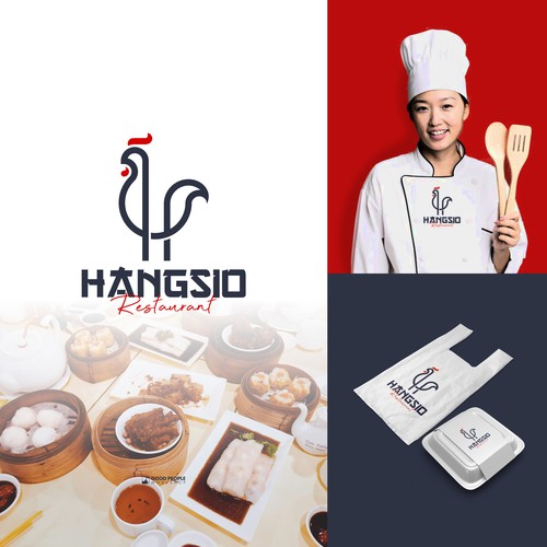 Rooster Letter H Logo