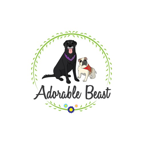 Logo for a pet grooming salon