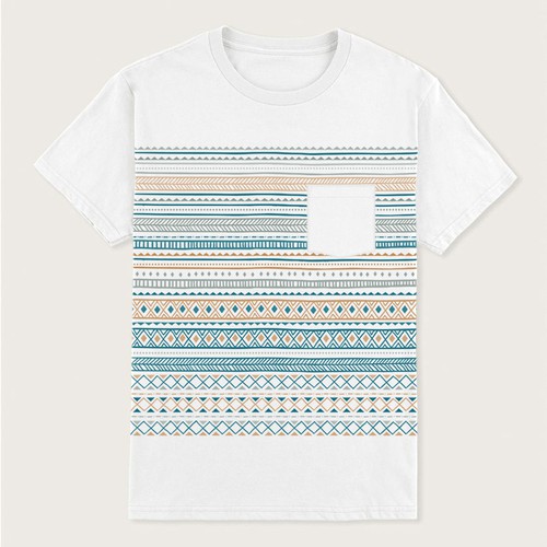 Geometric Patterns Pocket Tees