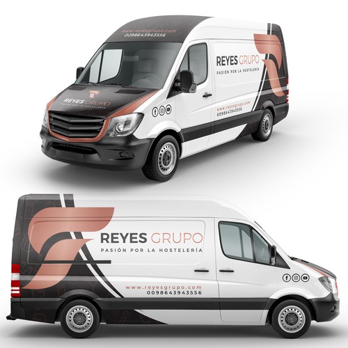 Modern partial wrap for Reyes Grupo Company