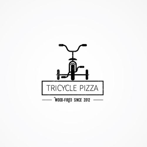 Clean logo concept for a wood-fired pizzeria
