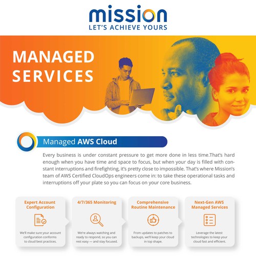 Info-graphics for Mission's Managed Services