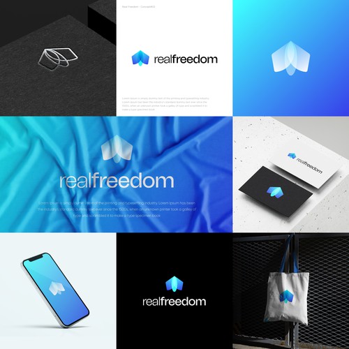 Real Freedom Visual Identity.