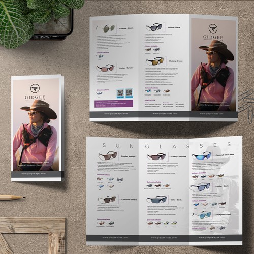 Sunglass Trifold Design