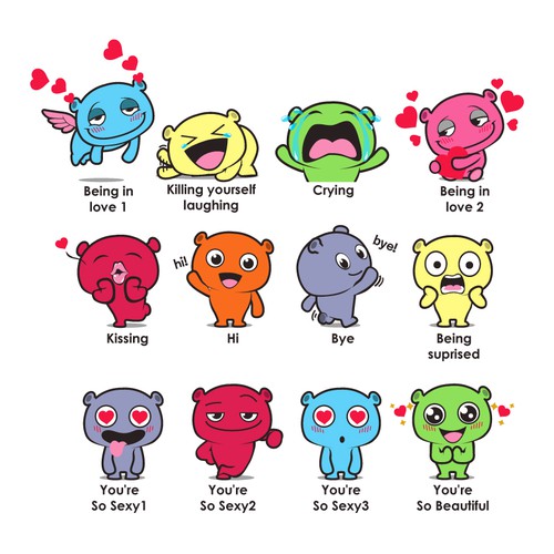 Create winning stickers for Waplog social dating app