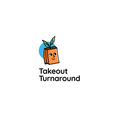 Takeout Turnaround logo design concept