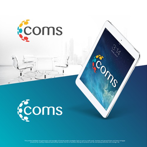 Logo concept for "coms" company