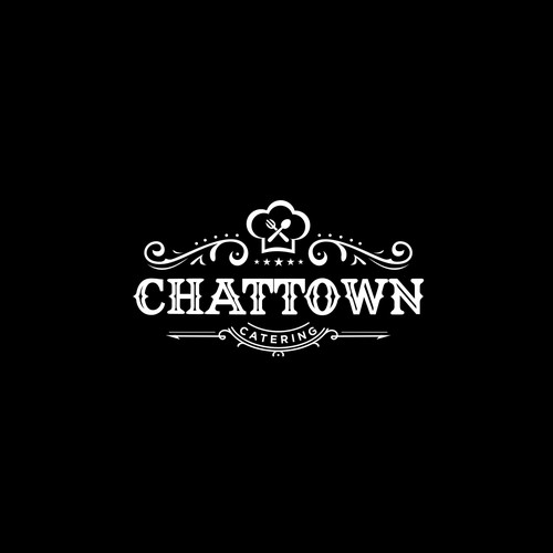 bold logo concept for the chattown catering
