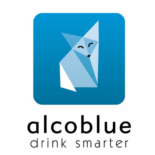 Moderniser le logo d'Alcoblue, l'éthylotest électronique connecté