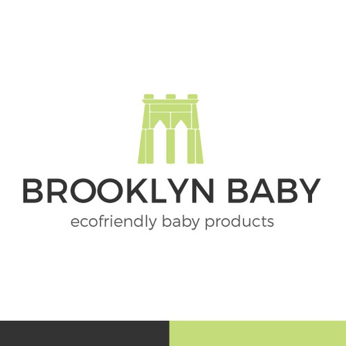 Logo concept for an eco-friendly baby store