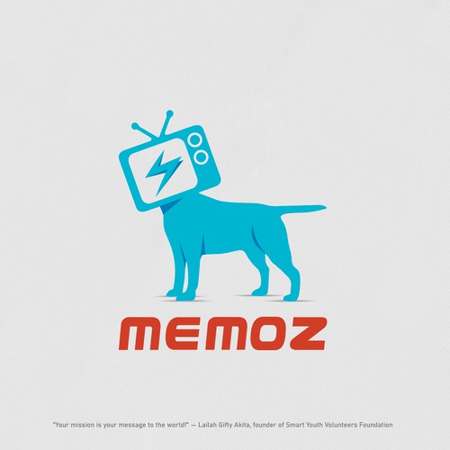 Mashup logo for messaging app