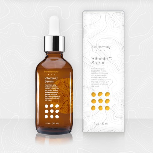 Face Serum box and label design