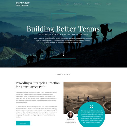 business and consulting website