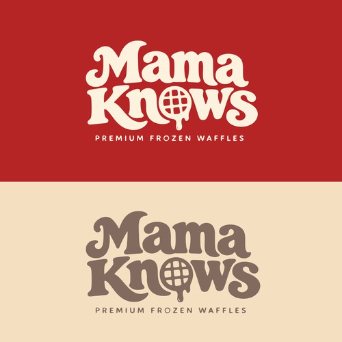 Mama Knows Waffle Logo