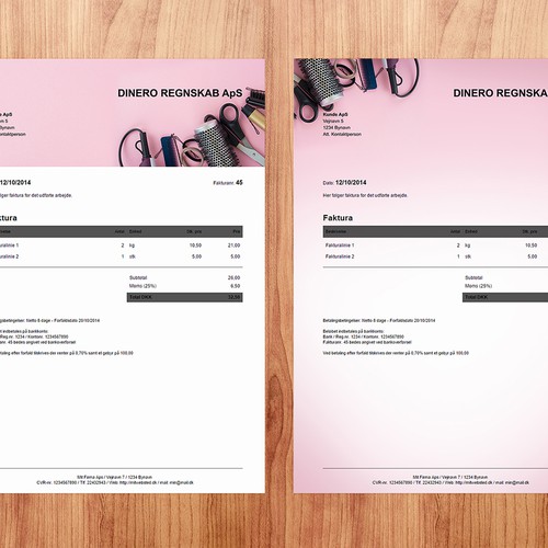 Invoice design