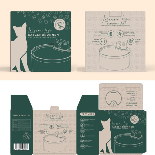 Packaging for Cat Fountain