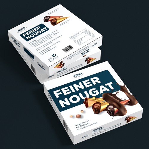 Erstelle ein aufregendes Verpackungsdesign für Pralinen
