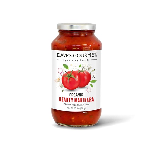 Label design for a gourmet pasta sauce