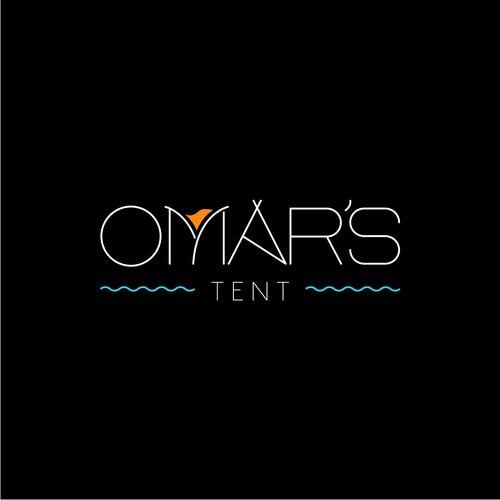 Logo Design for a Tent Bar near the sea