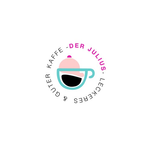Logo concept for a seller of ice cream and coffee