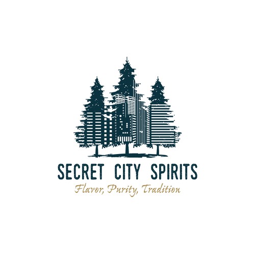 Logo design for craft distillery