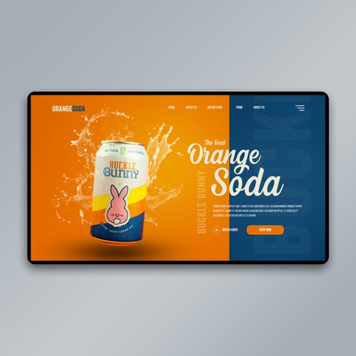 Colorful concept landing page design