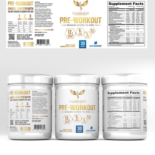 Minimalistic design for dietary supplement