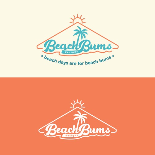 Winner logo for Beach Bums design