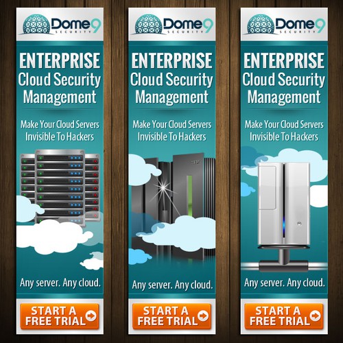 Banner ads for Dome9 Security