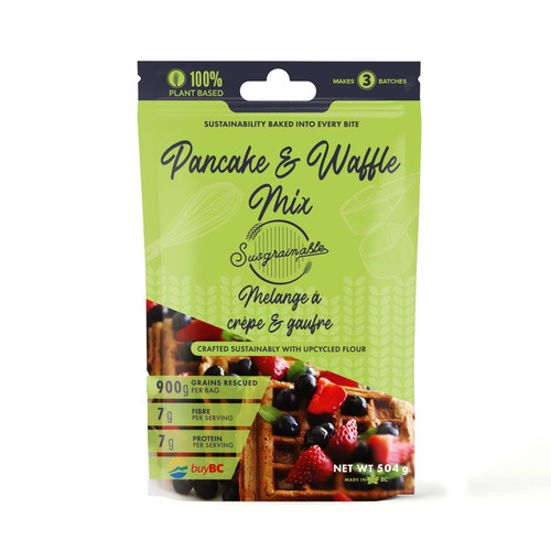 Pancake waffle mix plant-Based and Sustainable for susgrainable