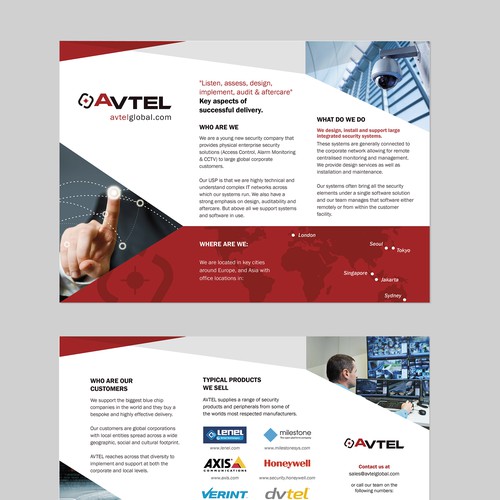 AVTEL soft brochure design