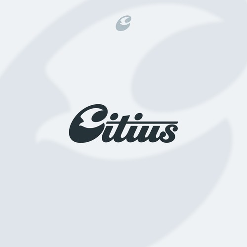 Citius, latin for faster.