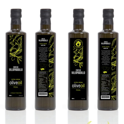 Olive oil label