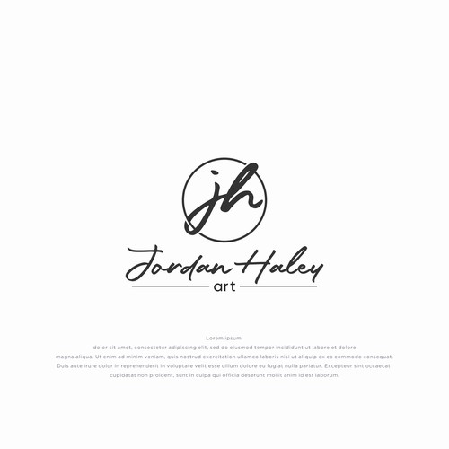 Jordan Haley,Fine Artist seeking simple & elegant logo that feels cohesive with current brand