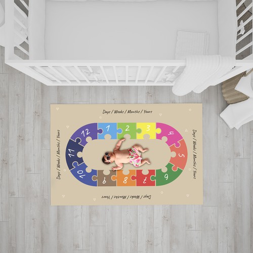 Design Baby milestone blanket