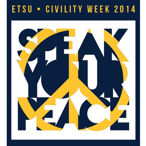 University seeking logo for Civility emphasis - "Speak Your Peace"
