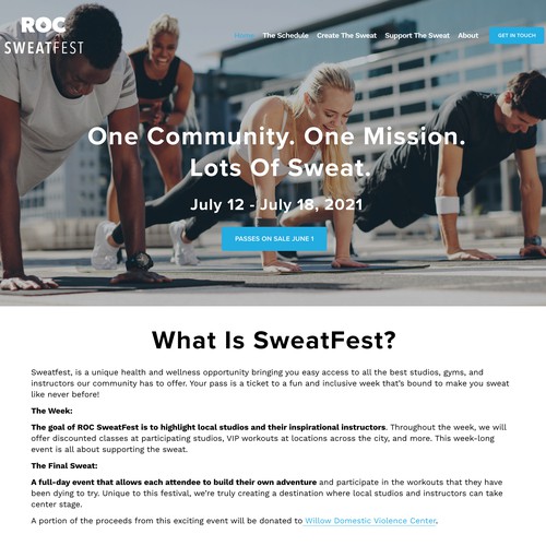 Roc Fitness Modern Design Website