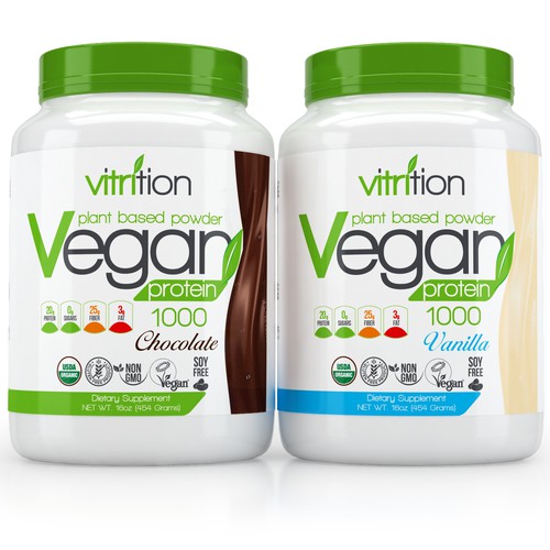 Vegan Protein Product Label