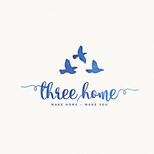 Logo design - Three home