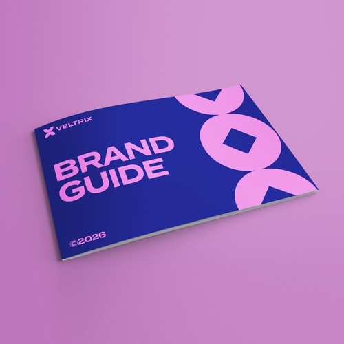 Sophisticated logo and brand guide for tech company