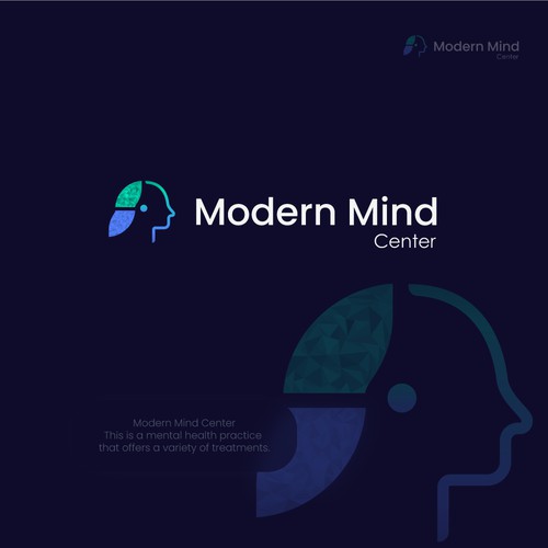 Modern Mind Center logo design