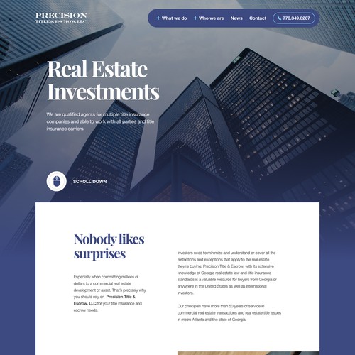 Homepage Design Concept