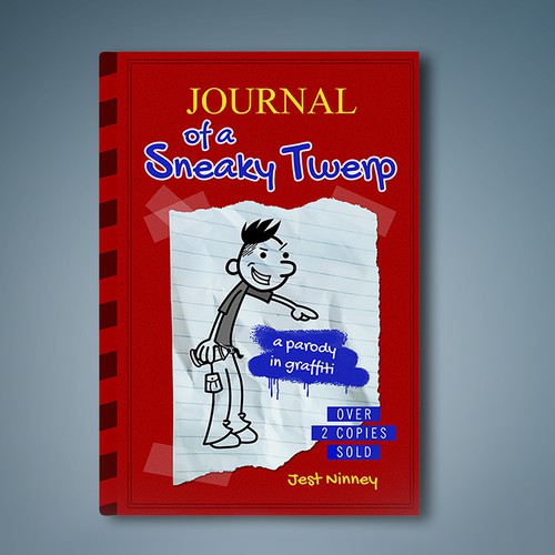 Irreverent E-Bbook Cover For A Diary of a Wimpy Kid Parody Novel