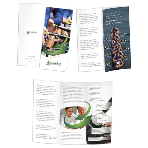 Create the next brochure design for NextStep Technology Solutions, LLC