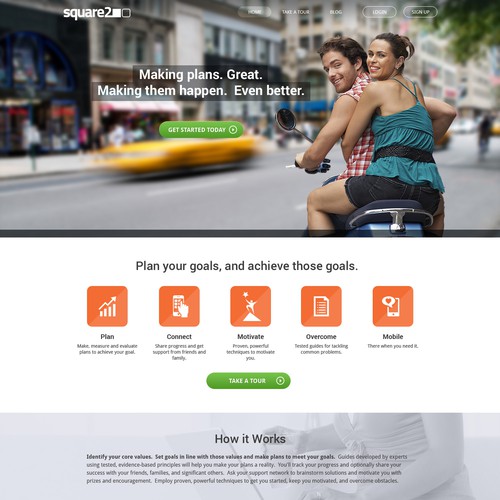 Home Page Design for Square2